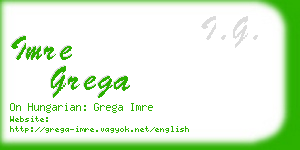 imre grega business card